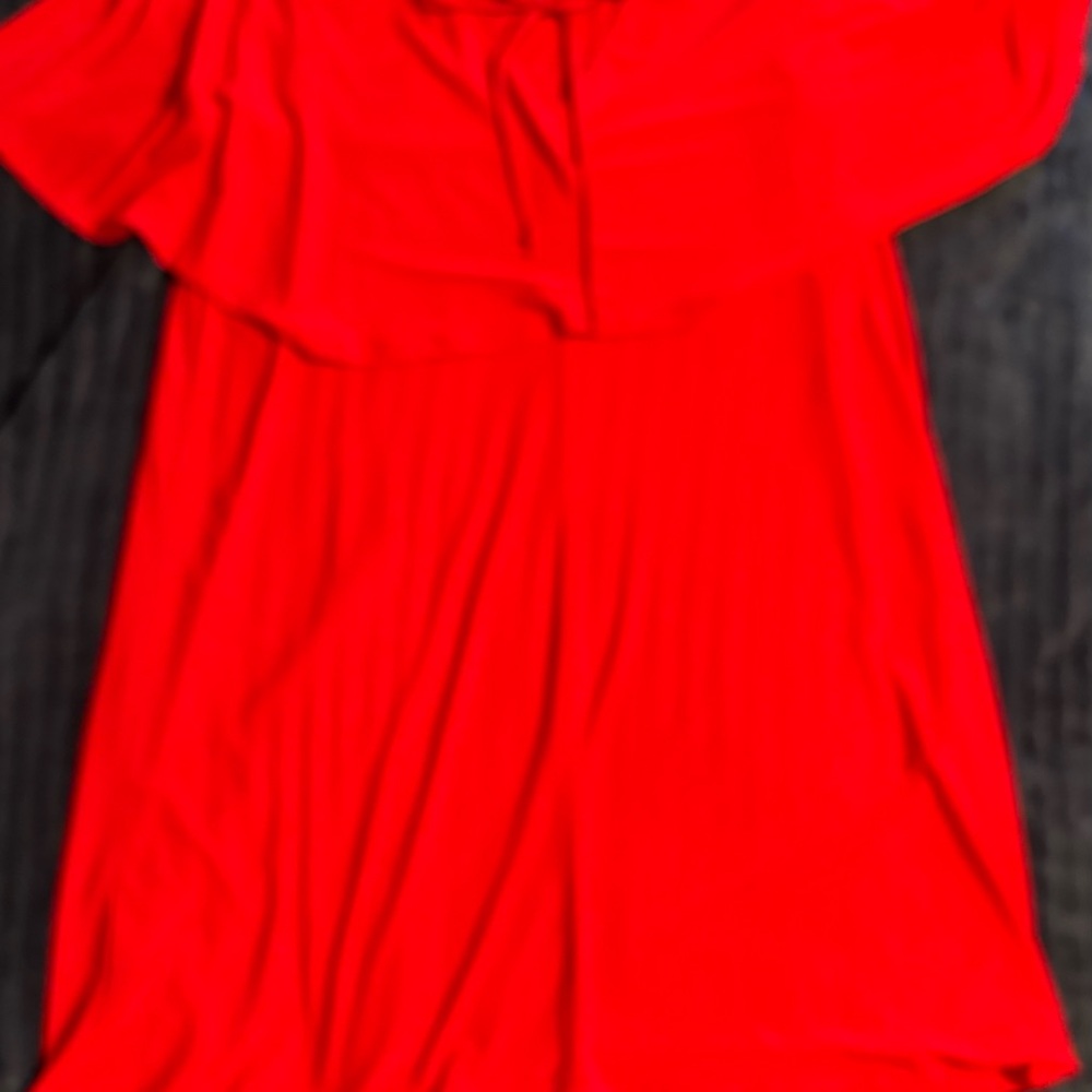 Elegant Red Women's Dress